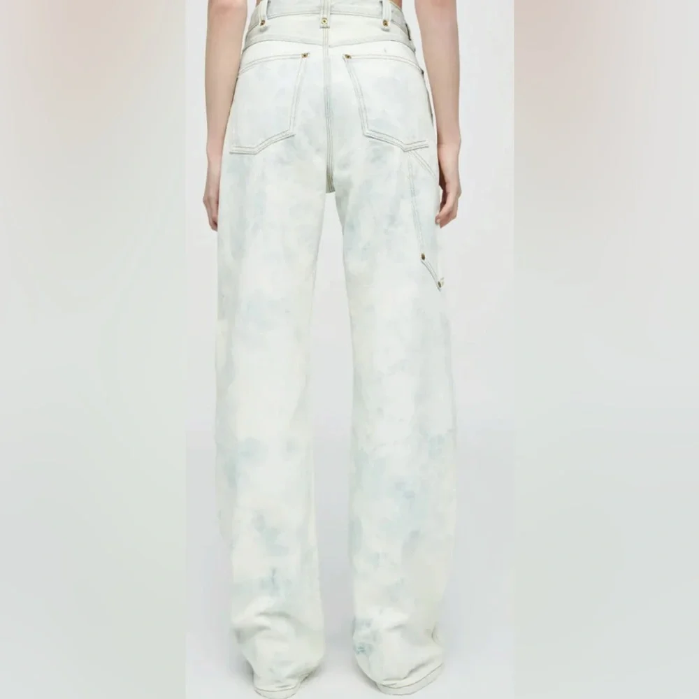 REDONE SUPER HIGH WORKWEAR JEANS in Sunbleached - Picture 3 of 8